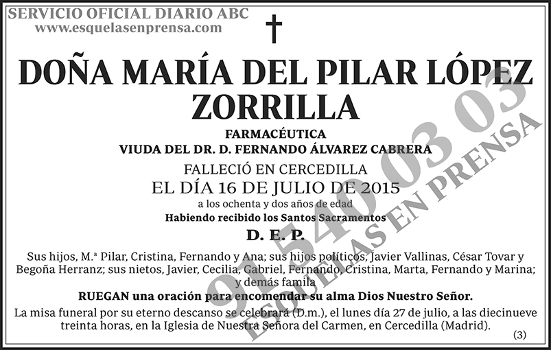 María del Pilar López Zorrilla